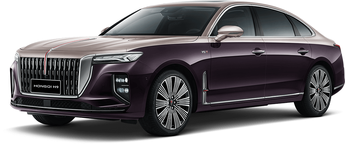 HONGQI H9 — Purple & gold