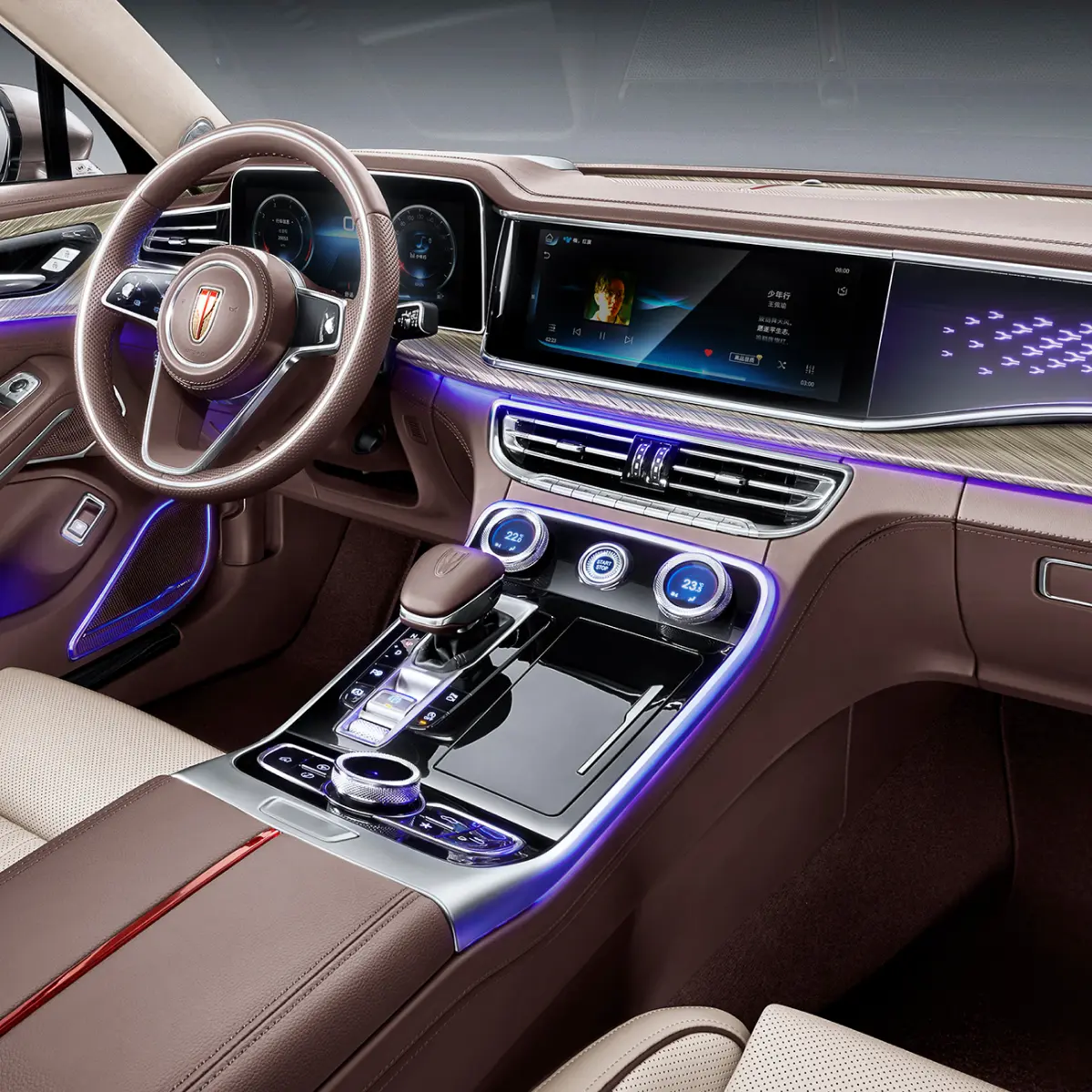 HONGQI H9 — Interior details 2