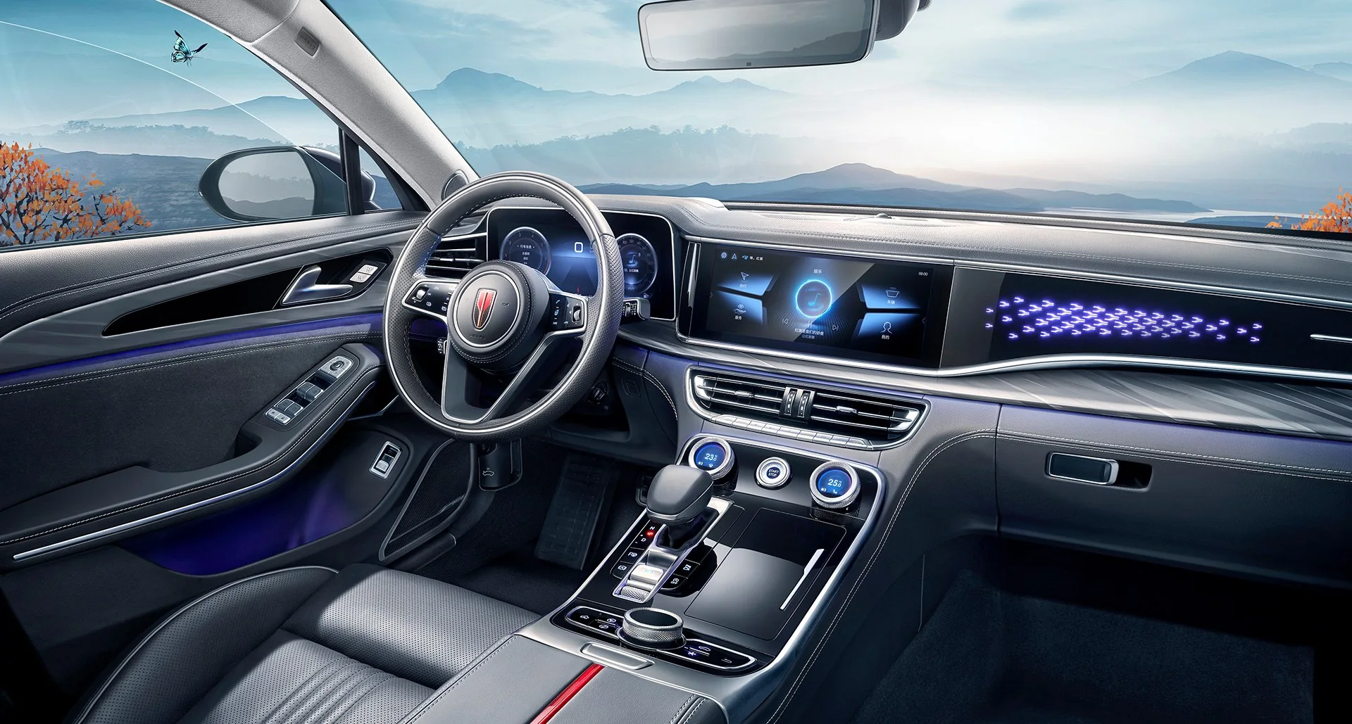 HONGQI H9 — Interior details 6