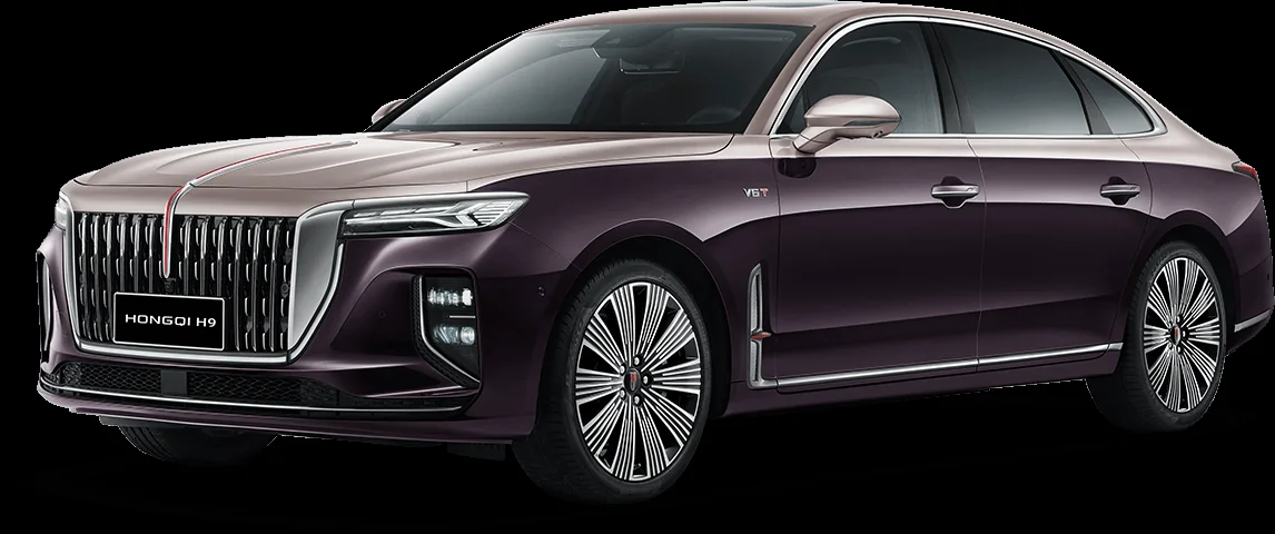 HONGQI H9 — Purple & gold