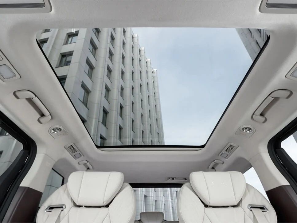 Panoramic glass roof
